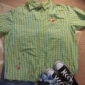 *VINTAGE* Pooh and Friends DISNEY button down